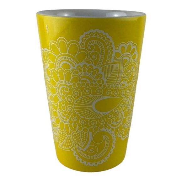 DAVID'S DAVIDS Tea The Perfect Mug Yellow Paisley - Picture 2 of 7